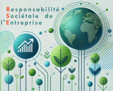 visuel sur la responsabilité societale de l'entreprise (RSE)