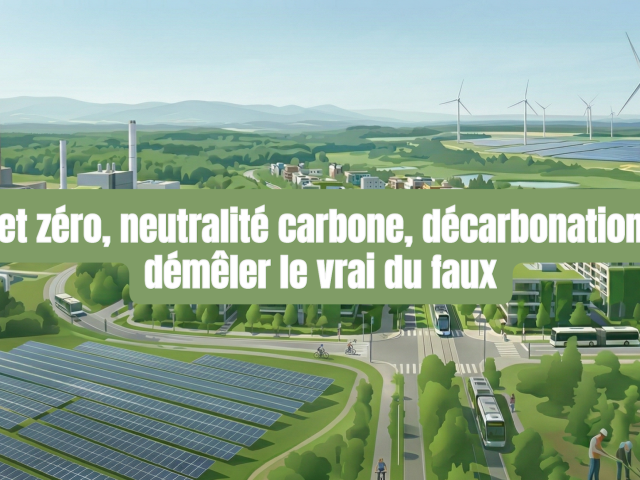 Net zéro, neutralité carbone, décarbonation démêler le vrai du faux